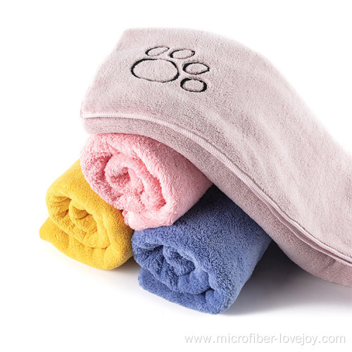 Quick Drying Dog Bath Cleaning Towel Pet Towel